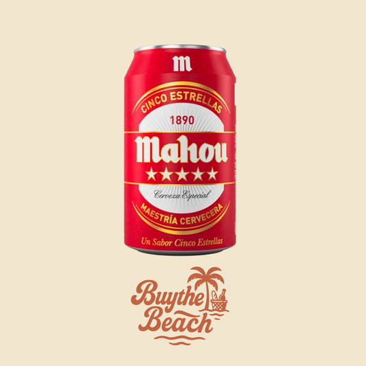 🍺 1 Cerveza FRÍA Mahou Cinco Estrellas - 33 CL